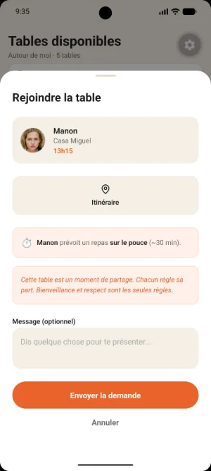Aperçu de l'application Taàpa